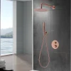 Imex Colonne de Douche Encastrée Thermostatique Anti-Calcaire Or Rose Cuivré NAPOLES GTN047/ORC