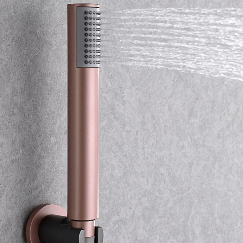 Colonne De Douche Encastrable|Imex Colonne de Douche Encastrée Anti-Calcaire Gris et Champagne LINE GPD038/GC