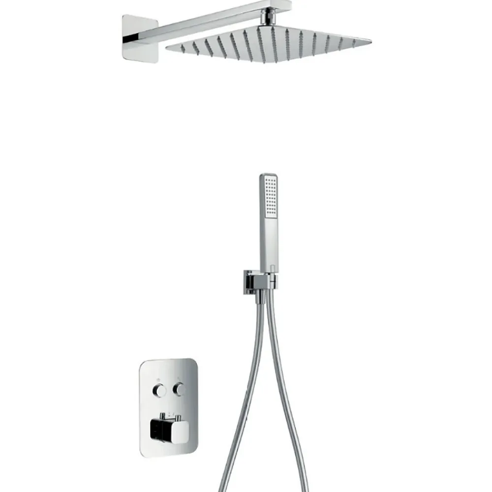 Imex Colonne de Douche Encastrée Thermostatique Anti-Calcaire Chrome MADEIRA GTM021
