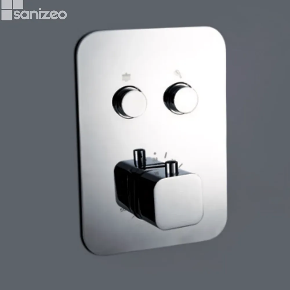Imex Colonne de Douche Encastrée Thermostatique Anti-Calcaire Chrome MADEIRA GTM021