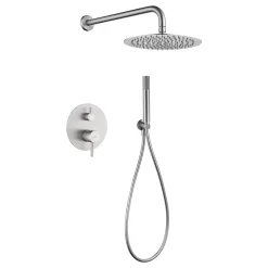Imex Colonne de Douche Encastrée Anti-Calcaire Niquel Brossé MONZA GPM039/NQ