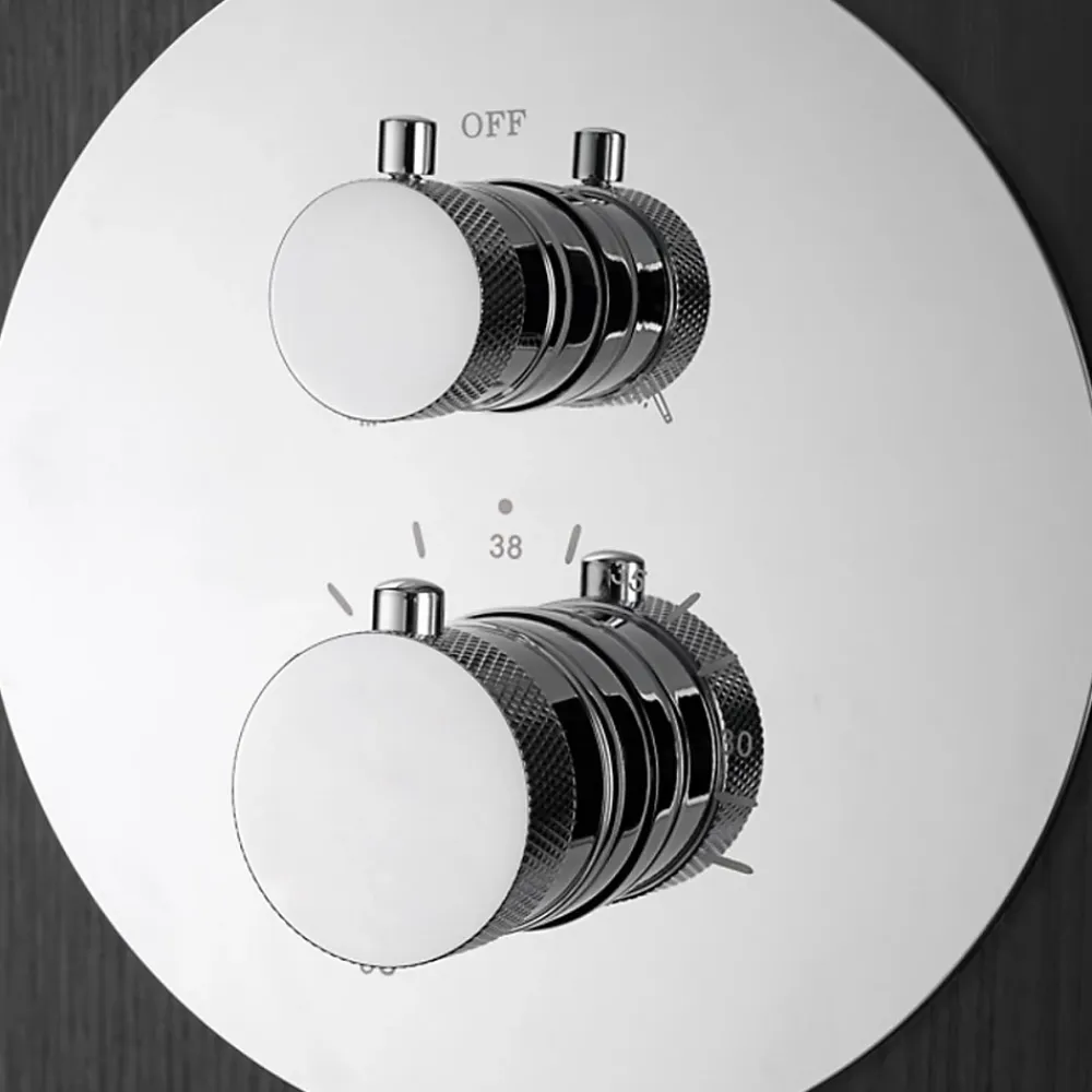 Imex Colonne de Douche Encastrée Thermostatique Anti-Calcaire Chrome MONZA GTD038