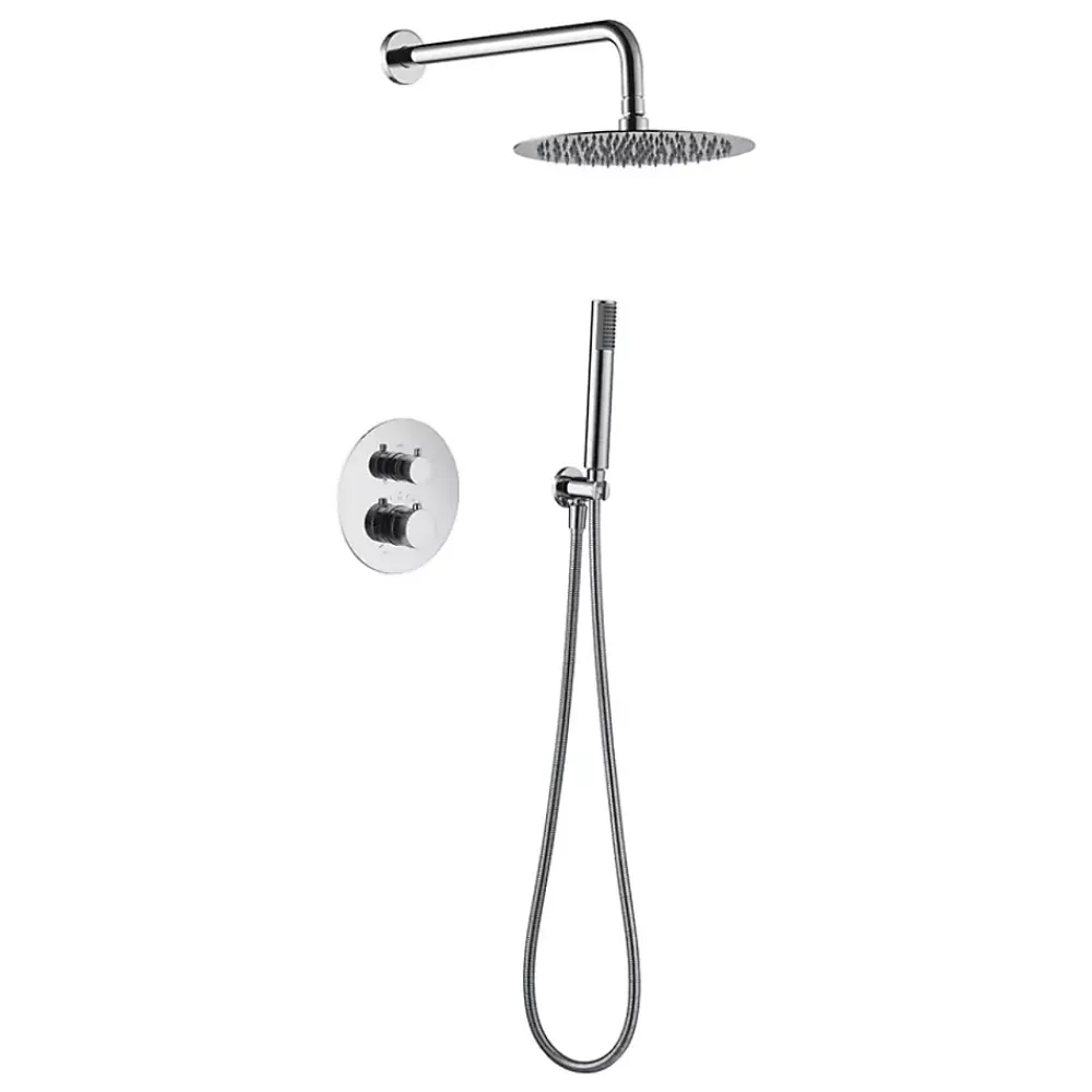 Imex Colonne de Douche Encastrée Thermostatique Anti-Calcaire Chrome MONZA GTD038