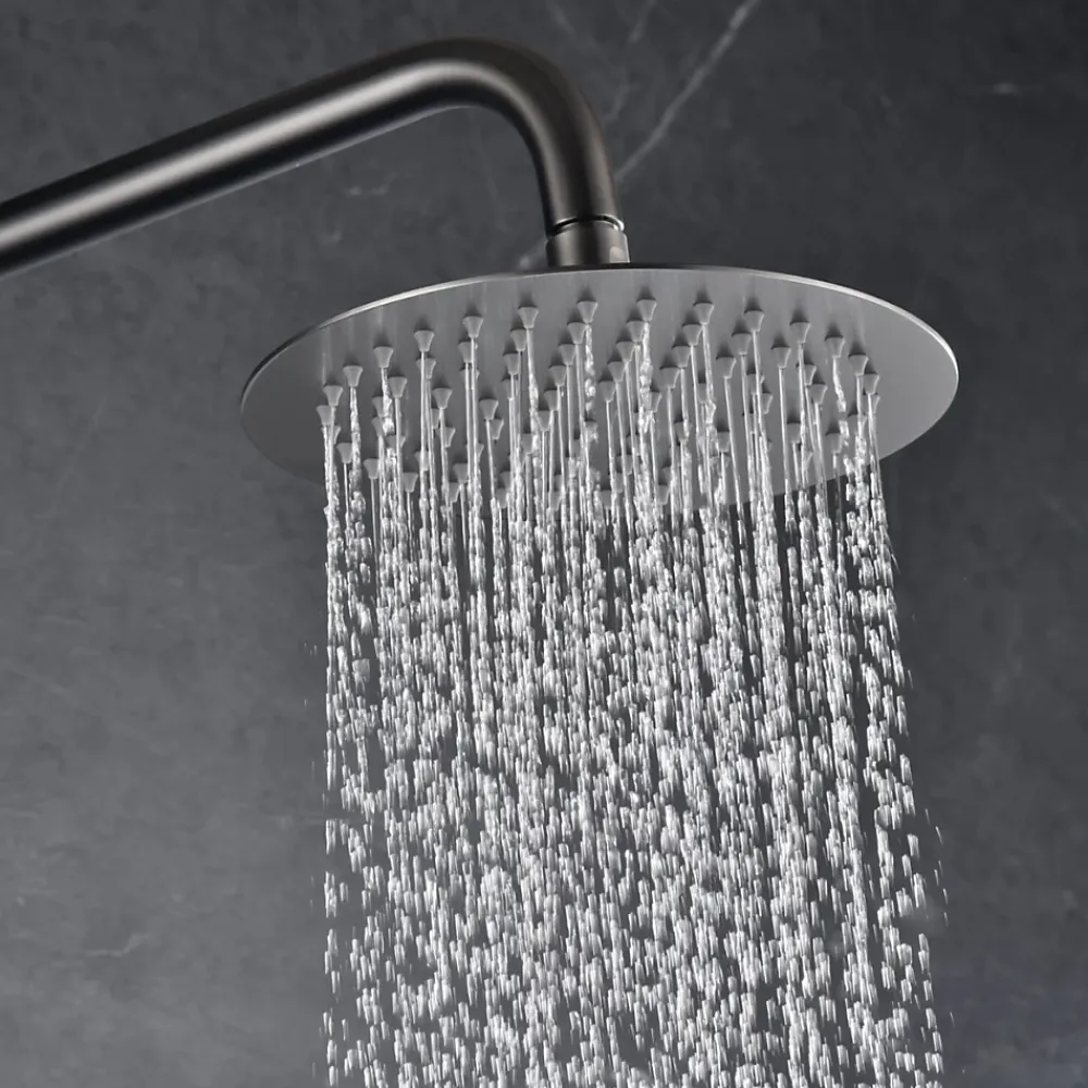 Imex Colonne de Douche Encastrée Thermostatique Anti-Calcaire Black Gun Métal MONZA GTD038/BGM