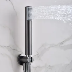 Imex Colonne de Douche Encastrée Thermostatique Anti-Calcaire Black Gun Métal MONZA GTD038/BGM