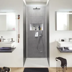 Colonne De Douche Encastrable|Jacob Delafon Colonne de douche encastrée thermostatique Modulo carré