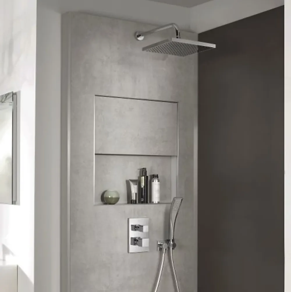 Colonne De Douche Encastrable|Jacob Delafon Colonne de douche encastrée thermostatique Modulo carré