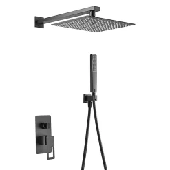 Imex Colonne de Douche Encastrée Anti-Calcaire Noir Mat SUECIA BDC032-6NG