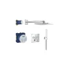 Colonne De Douche Encastrable|Grohe Colonne de douche encastrée thermostatique Grotherm SmartControl Douchette Euphoria Cube chromé