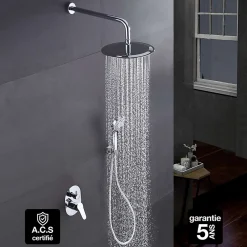 Imex Colonne de Douche Encastrée Anti-Calcaire Chrome OSLO GPE005
