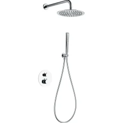 Colonne De Douche Encastrable|Imex Colonne de Douche Encastrée Thermostatique Anti-Calcaire Chrome NAPOLES GTN047