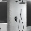Colonne De Douche Encastrable|Imex Colonne de Douche Encastrée Anti-Calcaire Noir Mat DELOS GPD055/NG