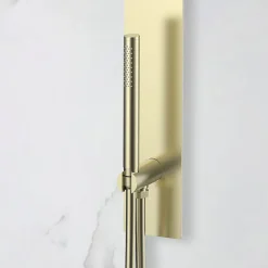 Colonne De Douche Encastrable|Bellegno Colonne de douche encastrée thermostatique PURA or brossé