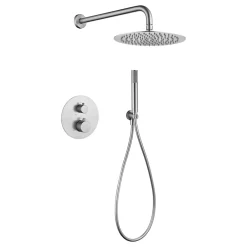 Imex Colonne de Douche Encastrée Thermostatique Anti-Calcaire en Niquel Brossé MONZA GTM039/NQ