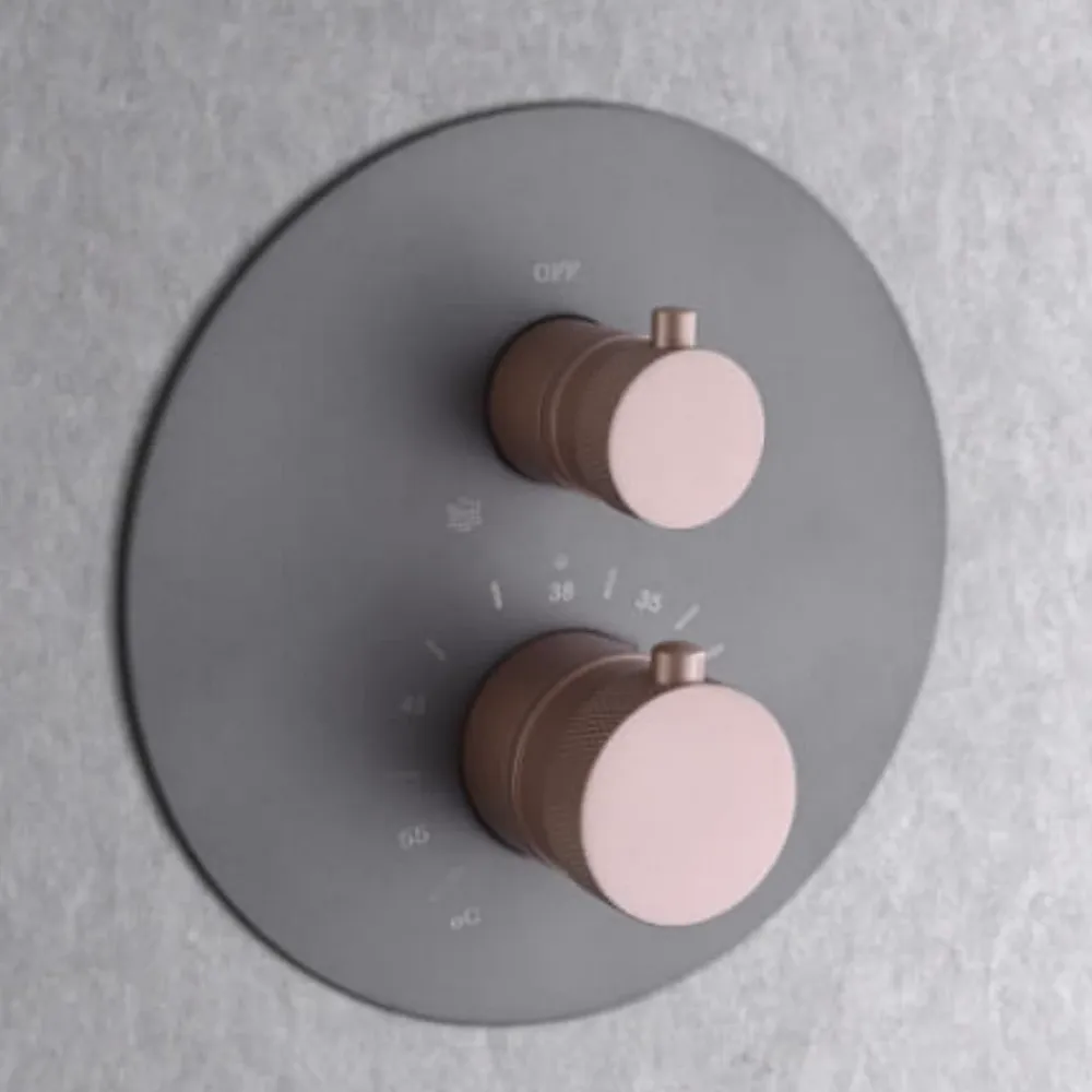 Colonne De Douche Encastrable|Imex Colonne de Douche Encastrée Thermostatique Anti-Calcaire Gris et Champagne MONZA GTD038/GC