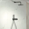 Imex Colonne de Douche Encastrée Thermostatique Anti-Calcaire Black Gun Métal TIBET GTT054/BGM