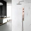 Colonne De Douche Encastrable|Bellegno Colonne de douche encastrée thermostatique PURA cuivre brossé