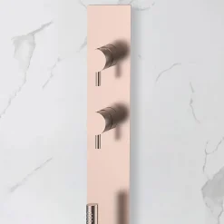 Colonne De Douche Encastrable|Bellegno Colonne de douche encastrée thermostatique PURA cuivre brossé