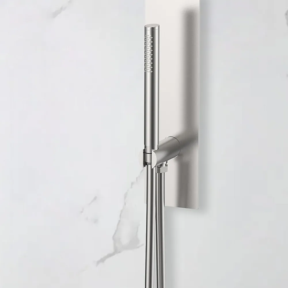 Bellegno Colonne de douche encastrée thermostatique PURA acier brossé