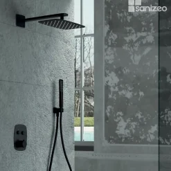 Imex Colonne de Douche Encastrée Anti-Calcaire Noir Mat HIDRA GPH035/NG