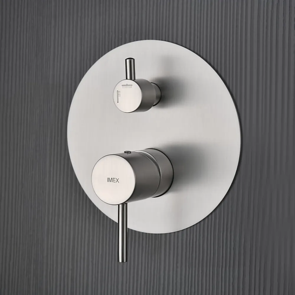 Colonne De Douche Encastrable|Imex Colonne de Douche Encastrée Anti-Calcaire Chrome MONZA GPM039