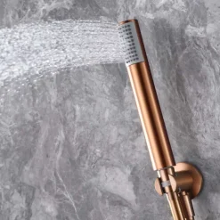 Colonne De Douche Encastrable|Imex Colonne de Douche Encastrée Anti-Calcaire Or Rose Brossé OLIMPO GPC033/ORC