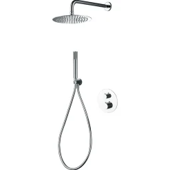 Colonne De Douche Encastrable|Imex Colonne de Douche Encastrée Thermostatique Anti-Calcaire Chrome GENOVA GTG053