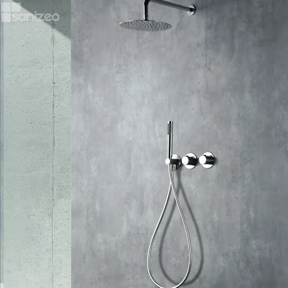 Imex Colonne de Douche Encastrée Thermostatique Anti-Calcaire Chrome ASSEN GTA052