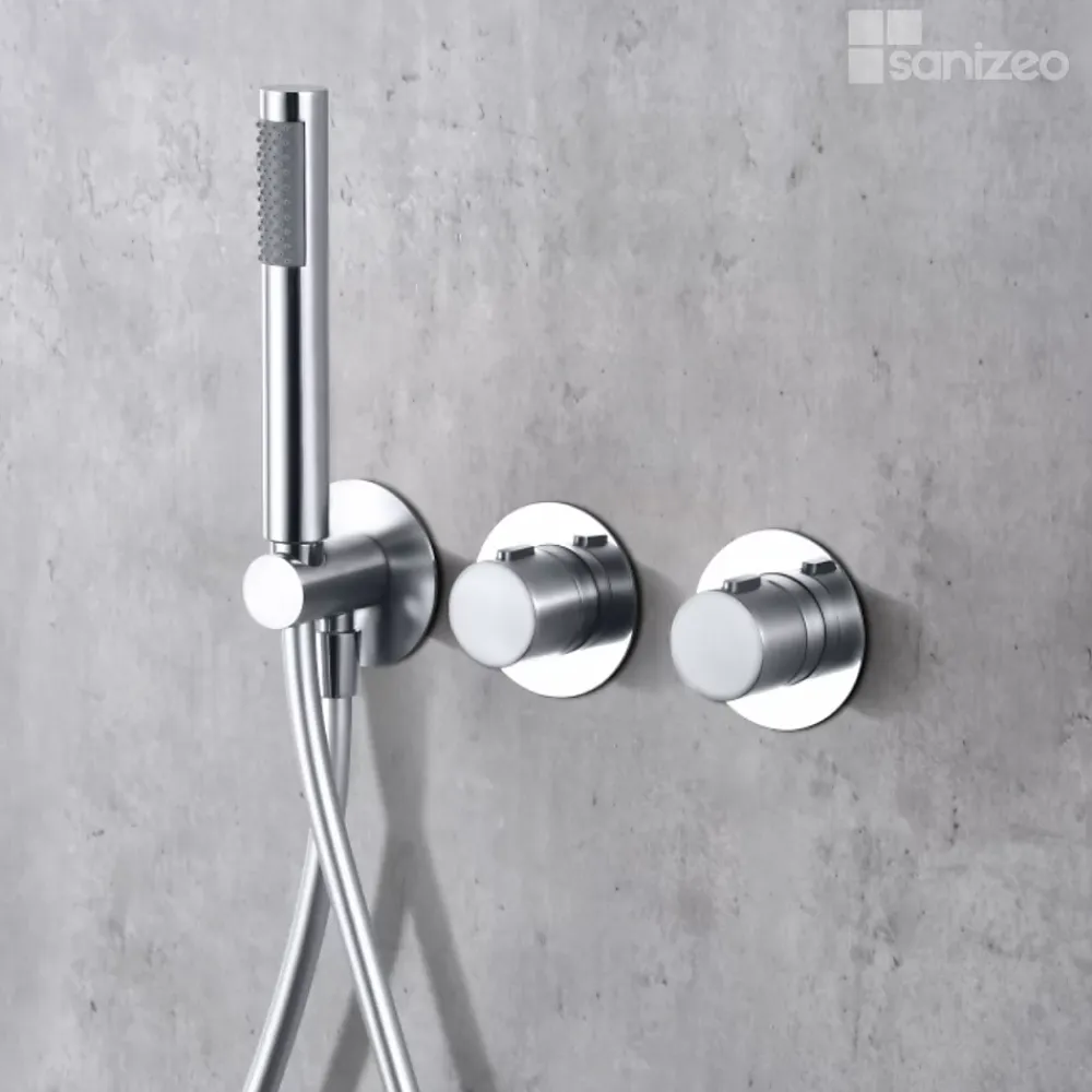 Imex Colonne de Douche Encastrée Thermostatique Anti-Calcaire Chrome ASSEN GTA052