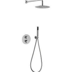 Imex Colonne de Douche Encastrée Thermostatique Acier Inoxydable Intérieur / Extérieur MOSCU GTK034