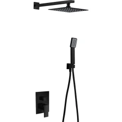 Imex Colonne de Douche Encastrée Anti-Calcaire Noir Mat DUBLIN GPE006/NG