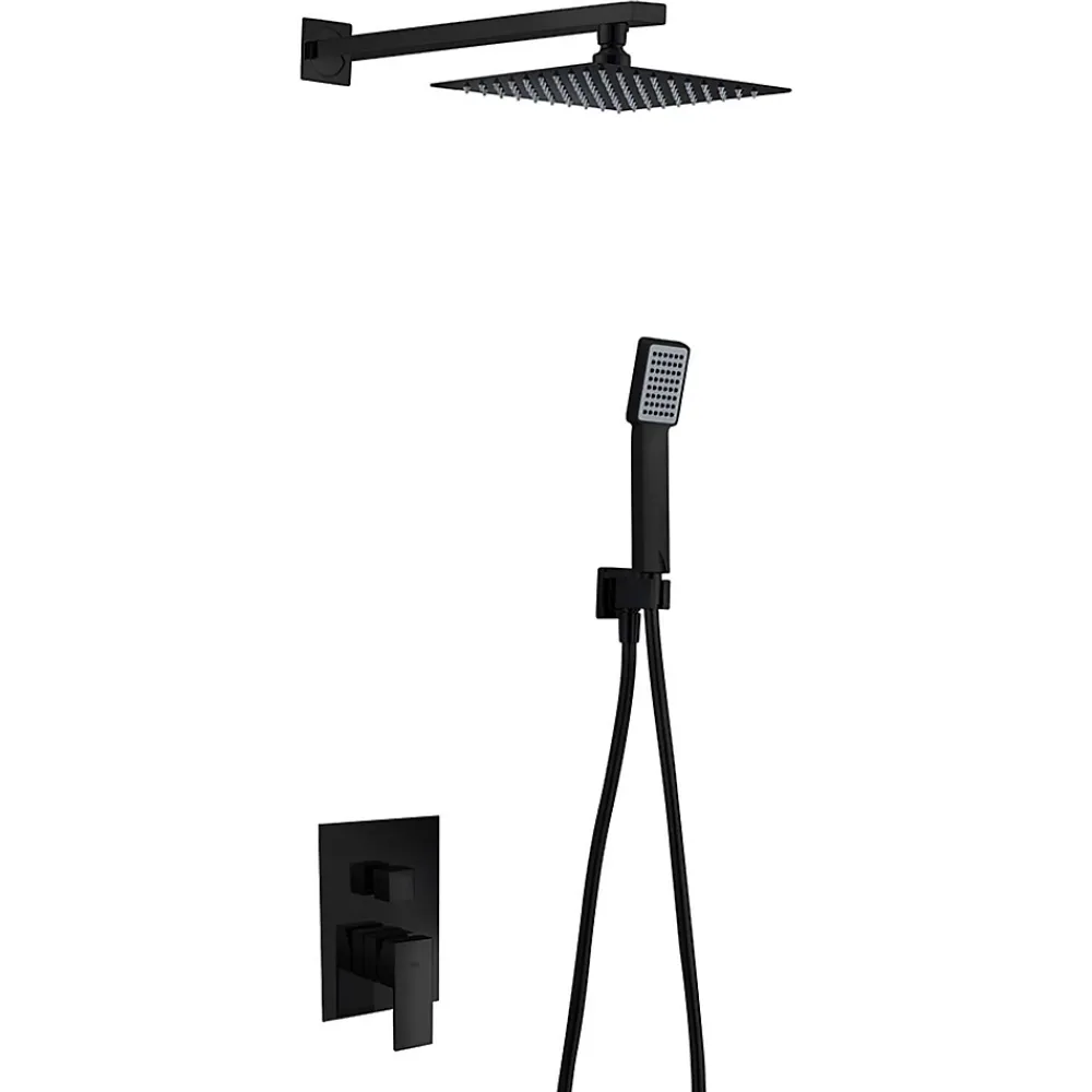 Imex Colonne de Douche Encastrée Anti-Calcaire Noir Mat DUBLIN GPE006/NG
