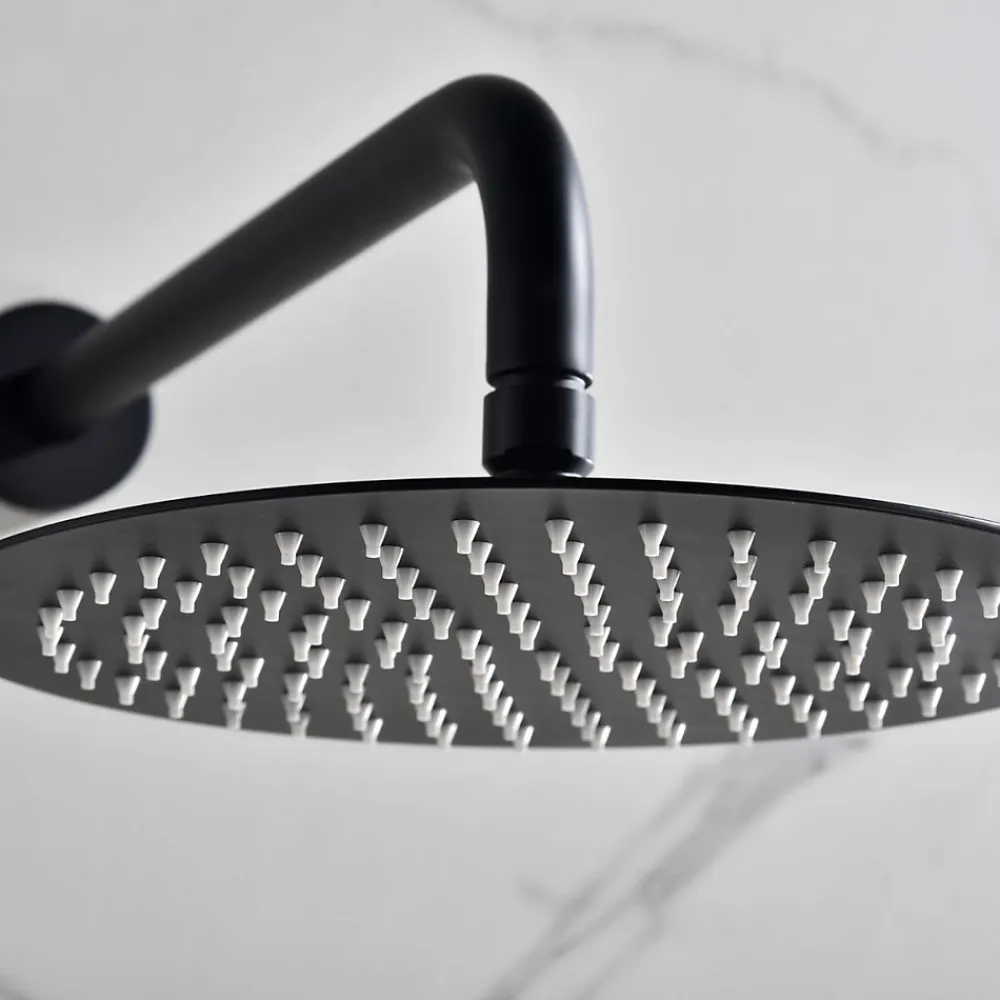 Colonne De Douche Encastrable|Imex Colonne de Douche Encastrée Thermostatique Anti-Calcaire Noir Mat MONZA GTM039/NG