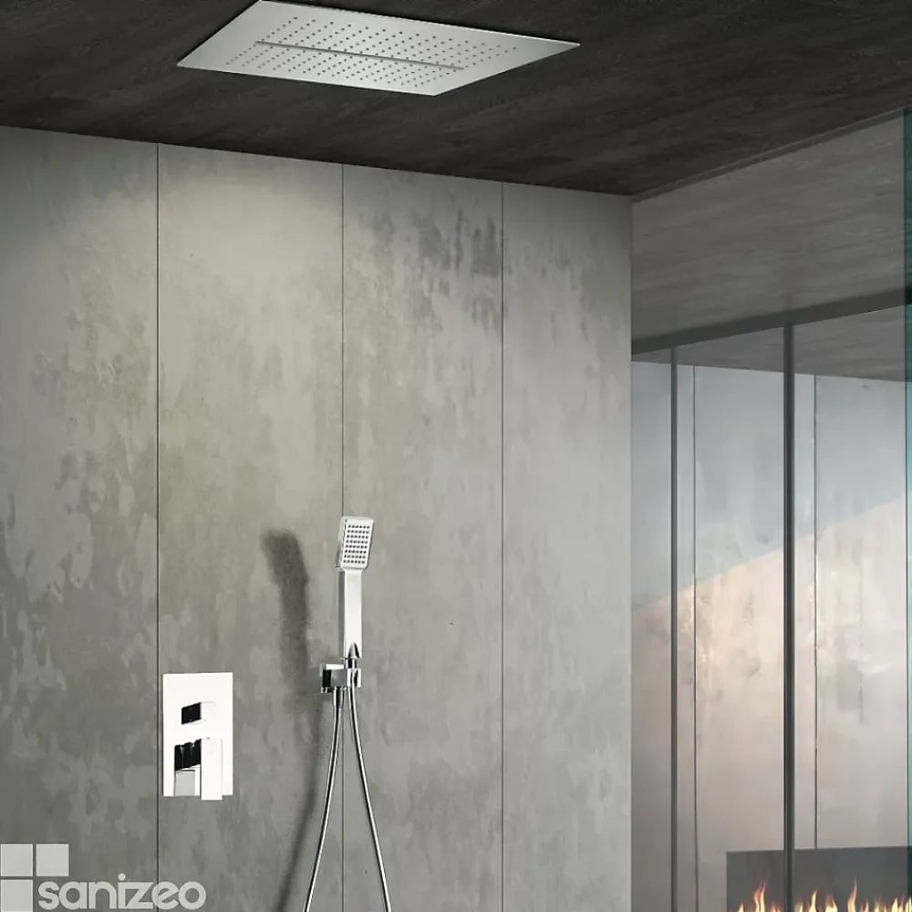 Colonne De Douche Encastrable|Imex Colonne de Douche Encastrée Anti-Calcaire Chrome MALAGA GTS020
