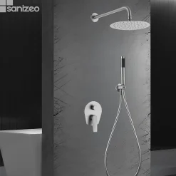 Imex Colonne de Douche Encastrée Anti-Calcaire Acier Inoxydable DELOS GPD055/AC