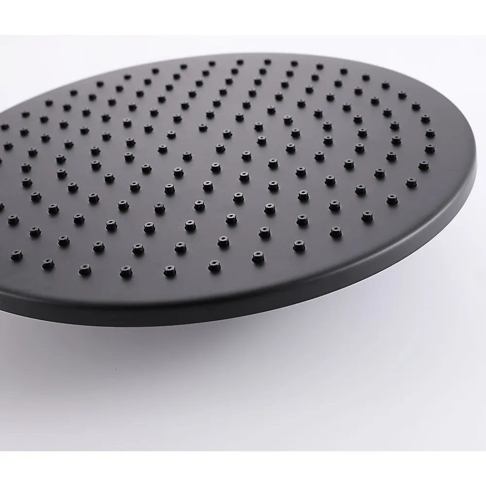 Bellegno Colonne de douche encastrée thermostatique CORPOSA noir mat