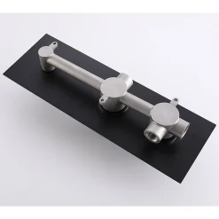 Bellegno Colonne de douche encastrée thermostatique CORPOSA noir mat