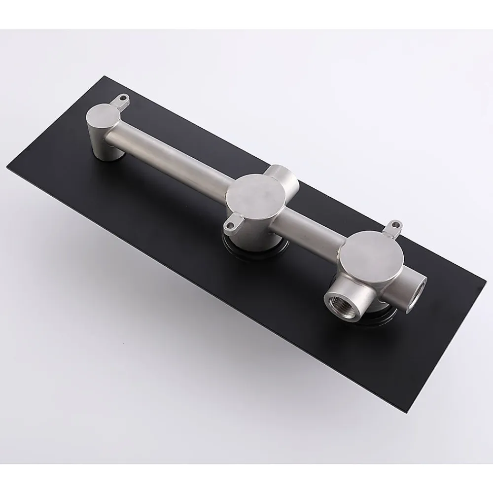 Bellegno Colonne de douche encastrée thermostatique CORPOSA noir mat