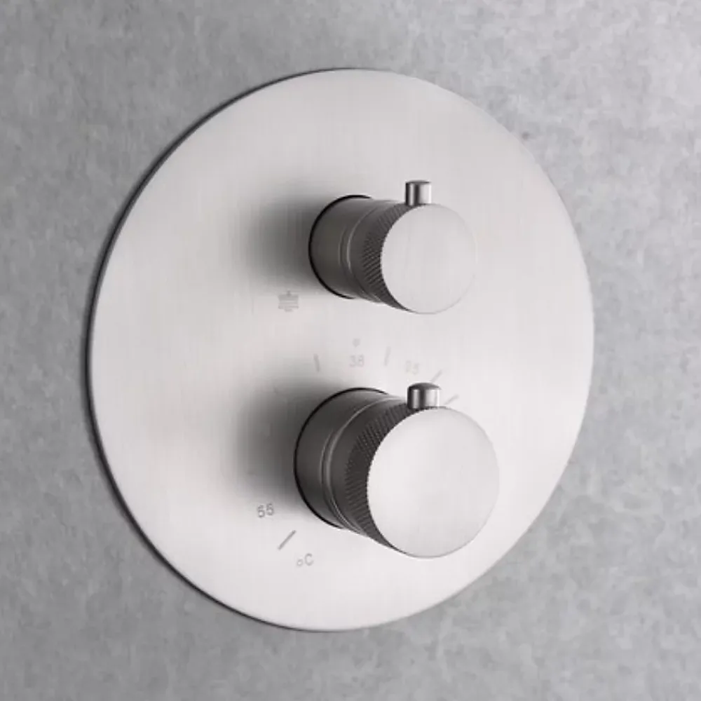 Colonne De Douche Encastrable|Imex Colonne de Douche Encastrée Thermostatique Anti-Calcaire Nickel Brossé MONZA GTD038/NQ