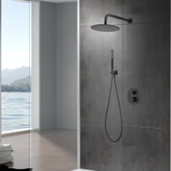 Imex Colonne de Douche Encastrée Thermostatique Anti-Calcaire Noir Mat NAPOLES GTN047/NG
