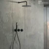 Imex Colonne de Douche Encastrée Thermostatique Anti-Calcaire Noir Mat ASSEN GTA052/NG