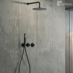 Imex Colonne de Douche Encastrée Thermostatique Anti-Calcaire Noir Mat ASSEN GTA052/NG