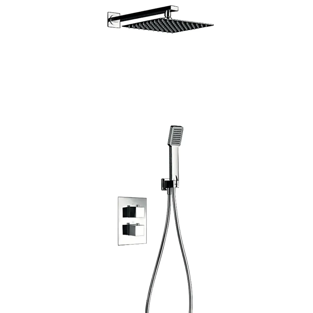 Colonne De Douche Encastrable|Imex Colonne de Douche Encastrée Anti-Calcaire Chrome HIDRA GPH035