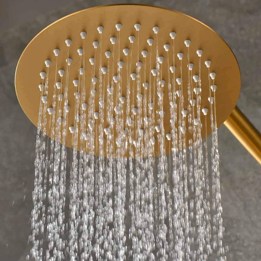 Imex Colonne de Douche Encastrée Thermostatique Anti-Calcaire Or Brossé MONZA GTD038/OC