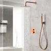 Imex Colonne de Douche Encastrée Thermostatique Anti-Calcaire Or Rose Cuivré MONZA GTM039/ORC