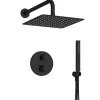 Colonne De Douche Encastrable|Jacob Delafon Colonne de douche encastrée thermostatique Metro carré noir mat