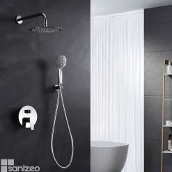 Colonne De Douche Encastrable|Imex Colonne de Douche Encastrée Anti-Calcaire Chrome BELGICA GPZ044