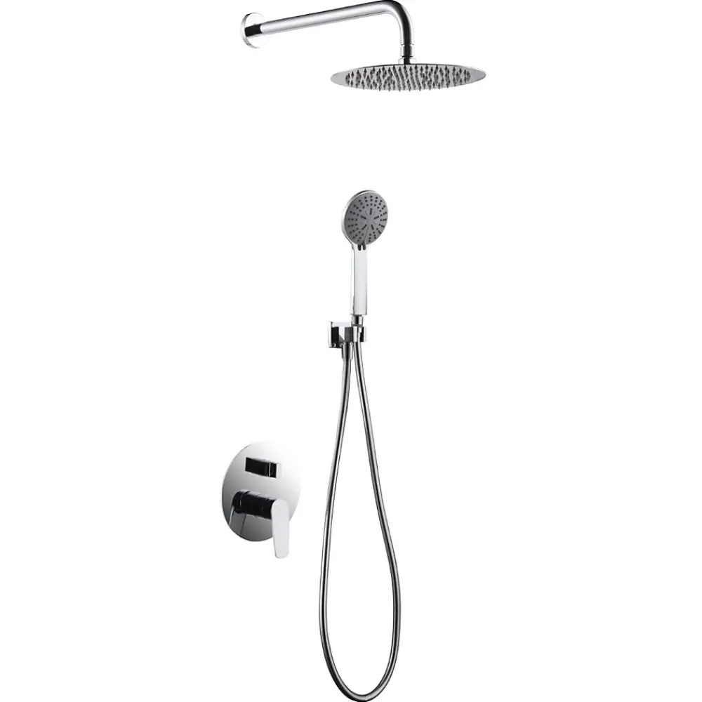 Colonne De Douche Encastrable|Imex Colonne de Douche Encastrée Anti-Calcaire Chrome BELGICA GPZ044
