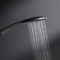 Colonne De Douche Sans Robinetterie|Am.Pm Europe Colonne de douche et bain baignoire sans batterie Système de douche Pommeau de douche, Noir, F07TA022 Hit AM.PM
