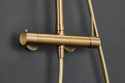 Colonne De Douche Encastrable|Imex Products Colonne de douche externe CURVED Mitigeur monocommande Or brosséChroméNoir matCanon de fusilOr brosséOr rose brossé Colonne de do